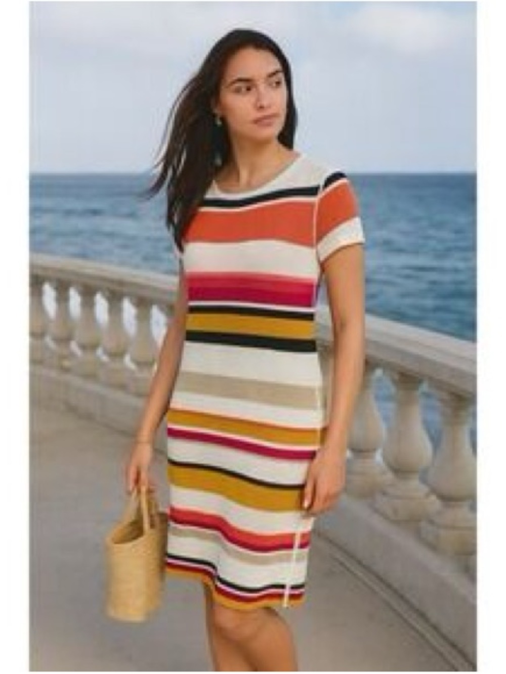 Alice + Olivia Rozlyn Carnival Stripe Dress